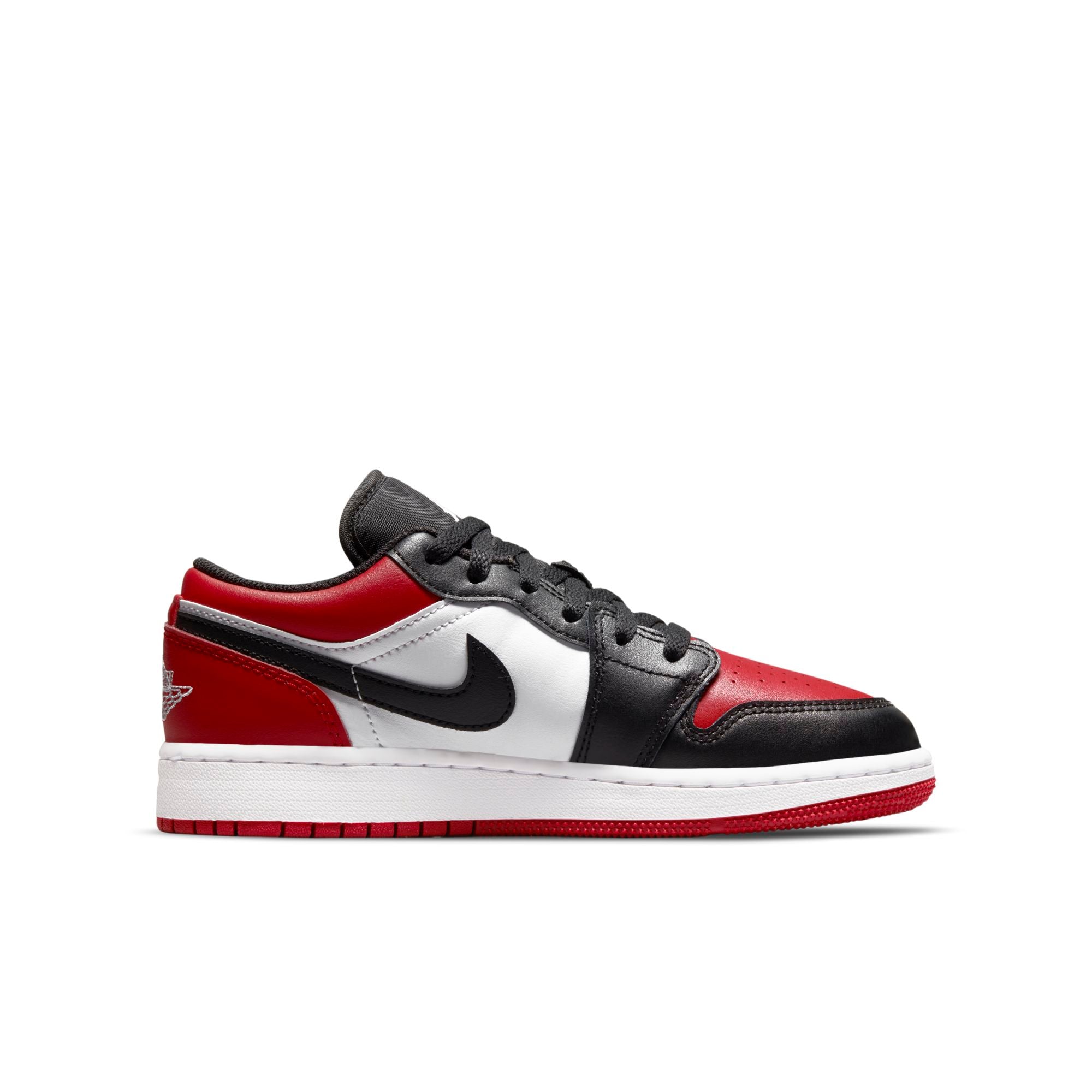 [553560-612] Grade School Air Jordan Retro 1 Low (GS) 'Bred Toe'
