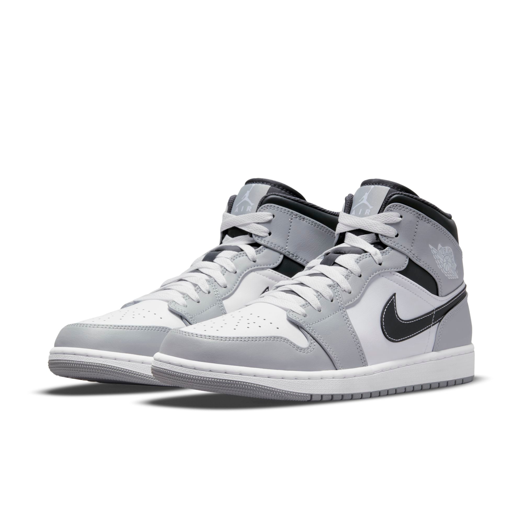 [554724-078] Mens Air Jordan Retro 1 Mid 'Light Smoke Grey Anthracite'