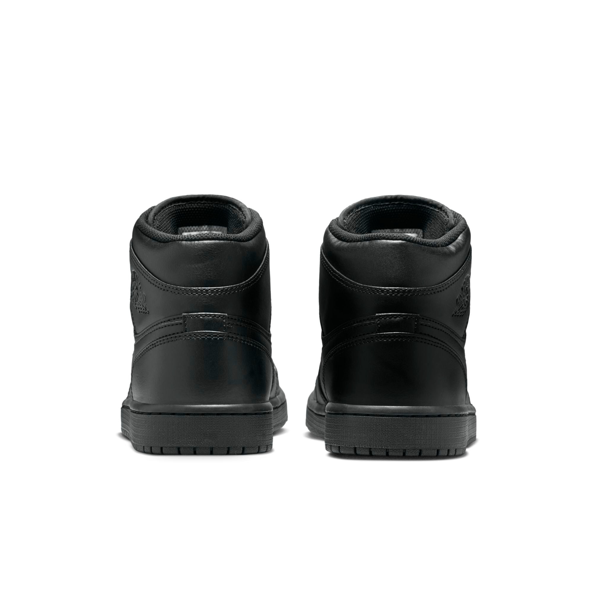 [554724-093] Mens Air Jordan Retro 1 Mid 'Triple Black' (2022)