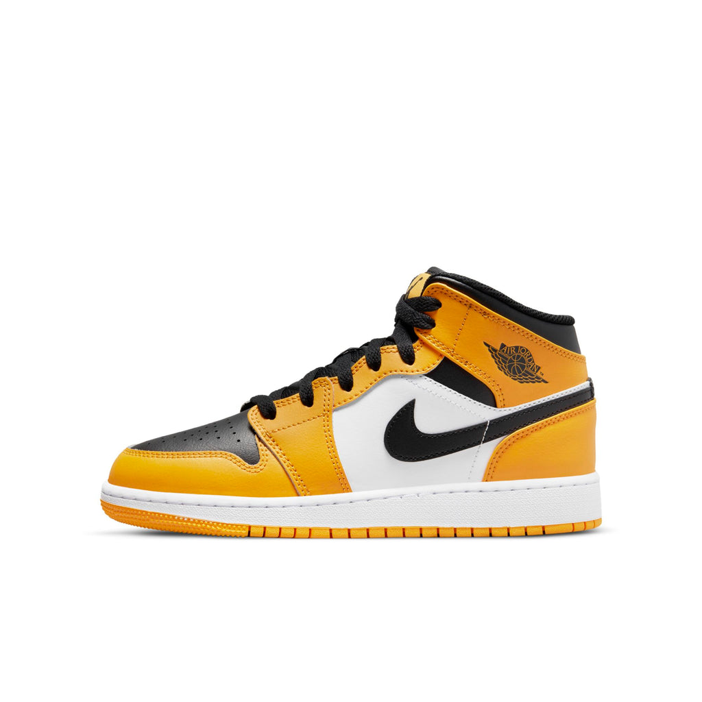 [554725-701] Youth Air Jordan Retro 1 Mid 'Taxi (GS)'