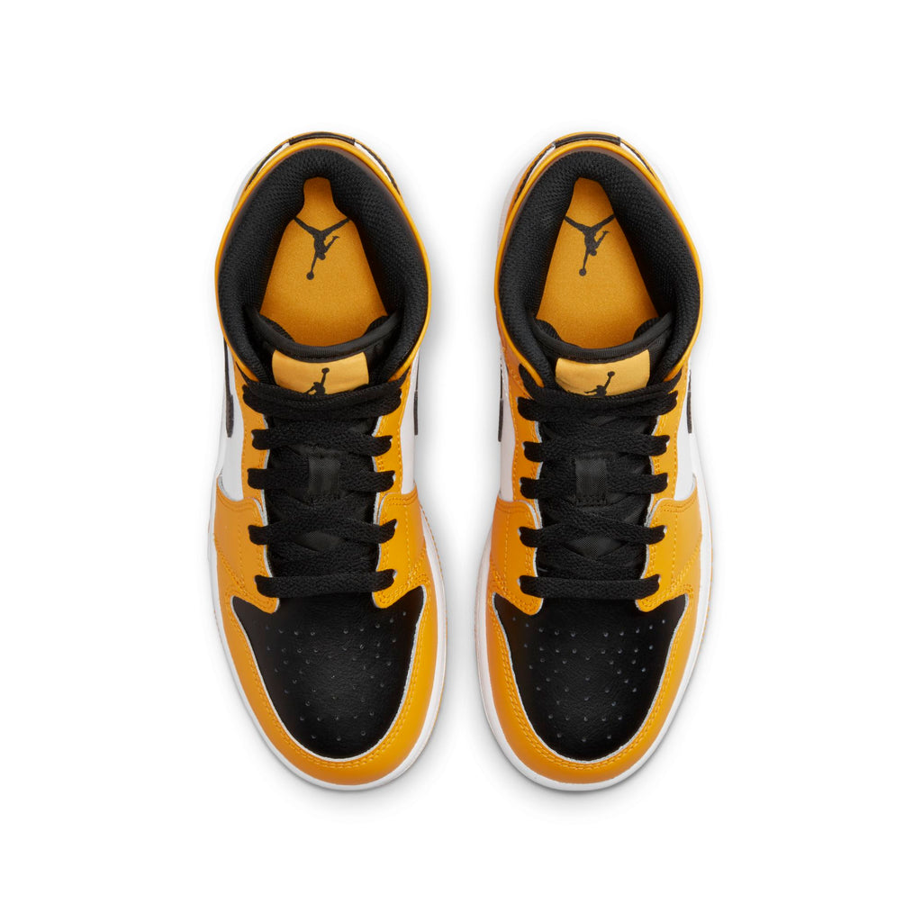 [554725-701] Youth Air Jordan Retro 1 Mid 'Taxi (GS)'