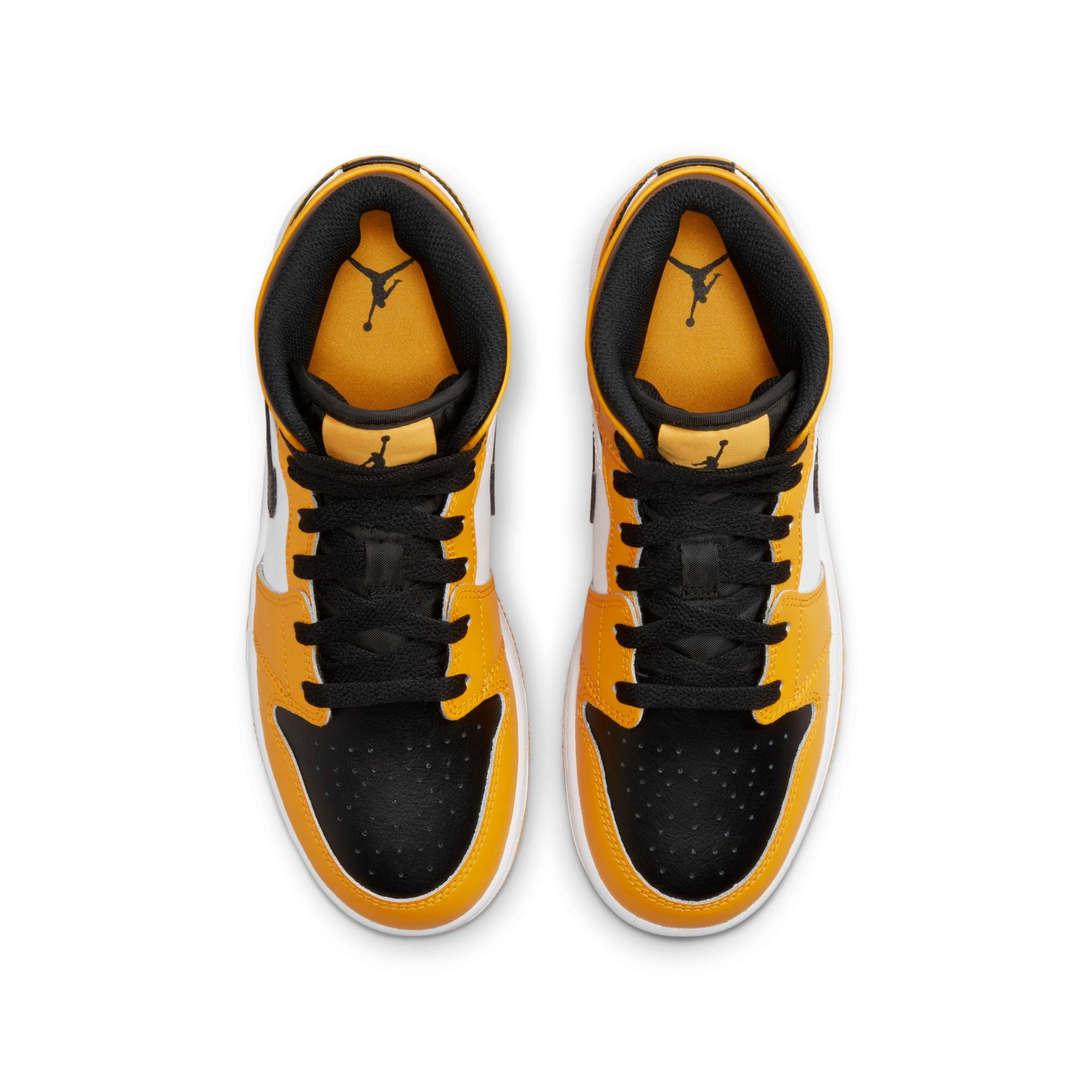 [554725-701] Youth Air Jordan Retro 1 Mid 'Taxi (GS)'
