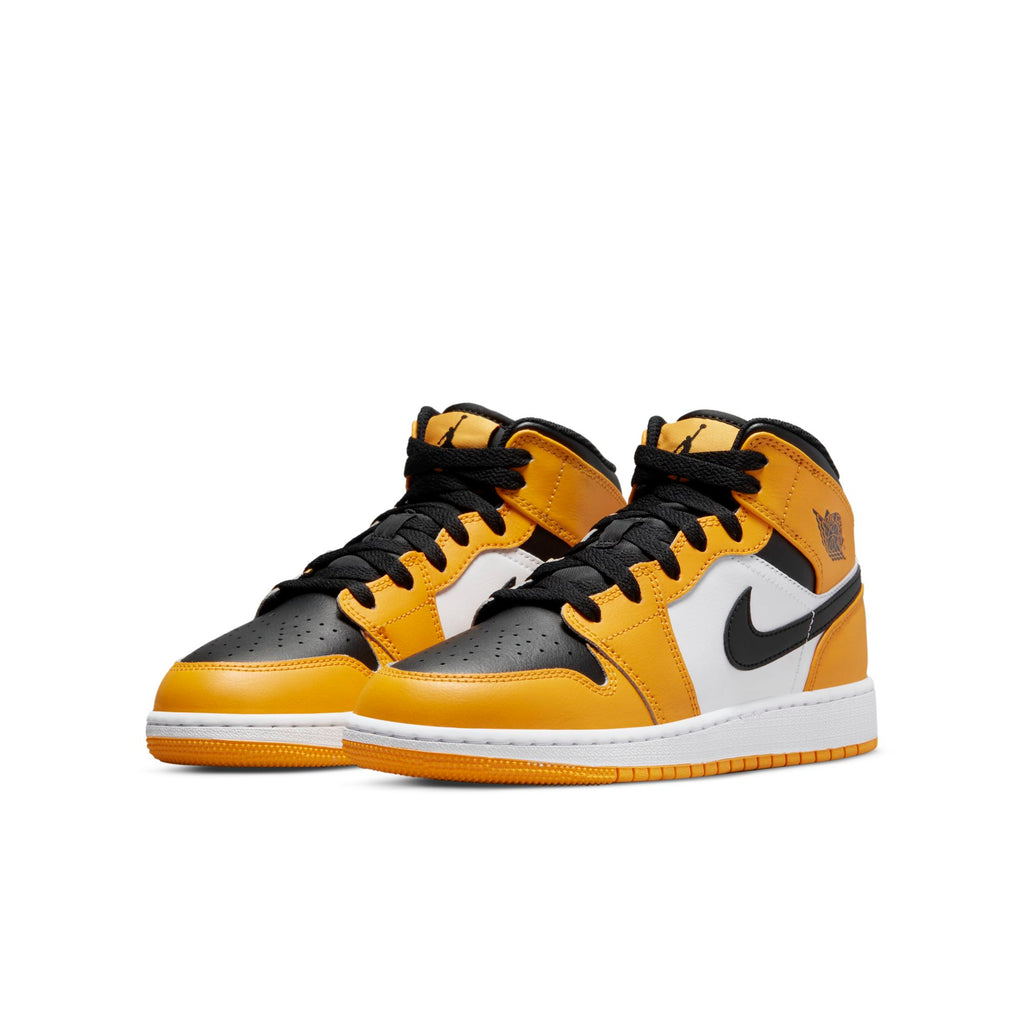 [554725-701] Youth Air Jordan Retro 1 Mid 'Taxi (GS)'