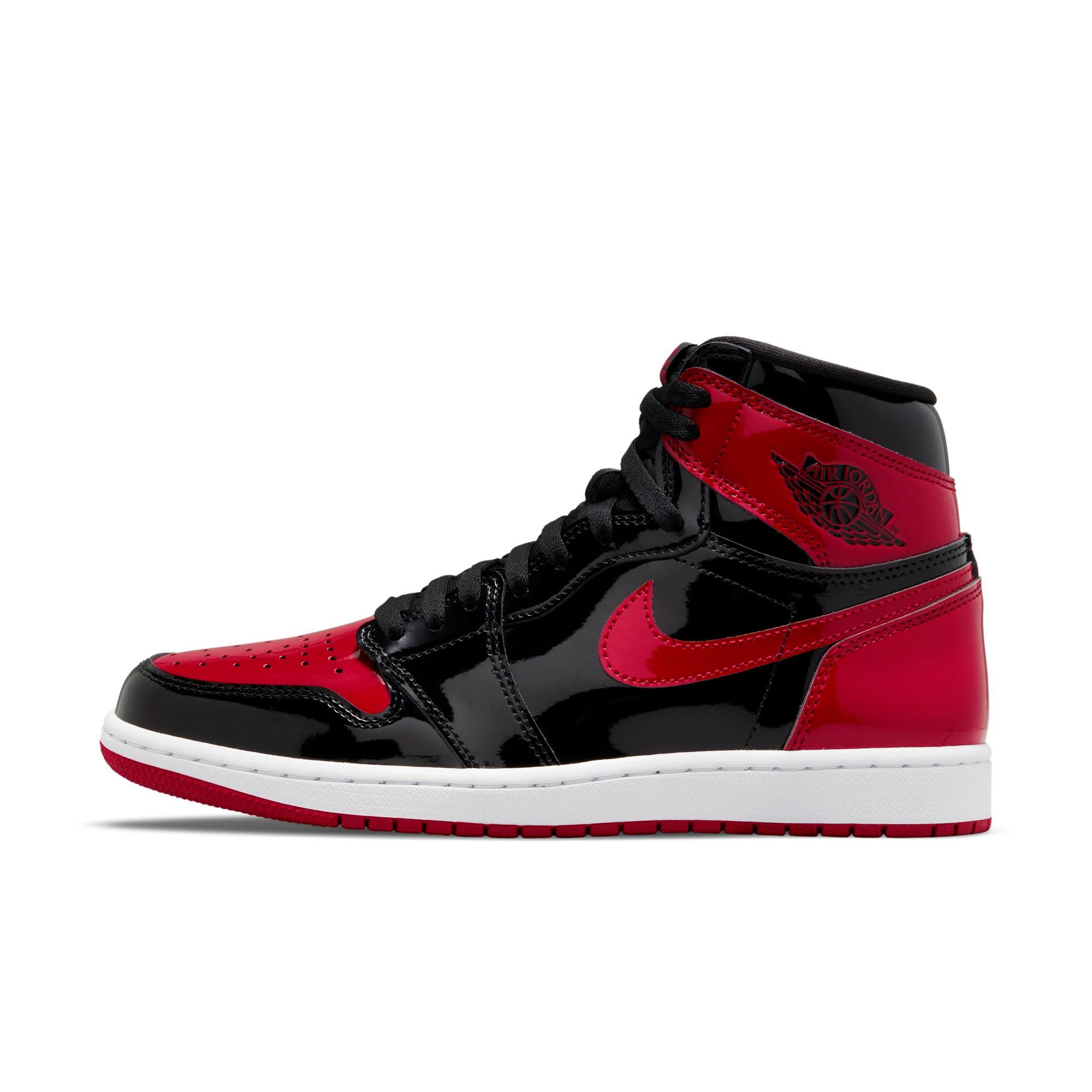 [555088-063] Mens Air Jordan Retro 1 High OG "Bred Patent"