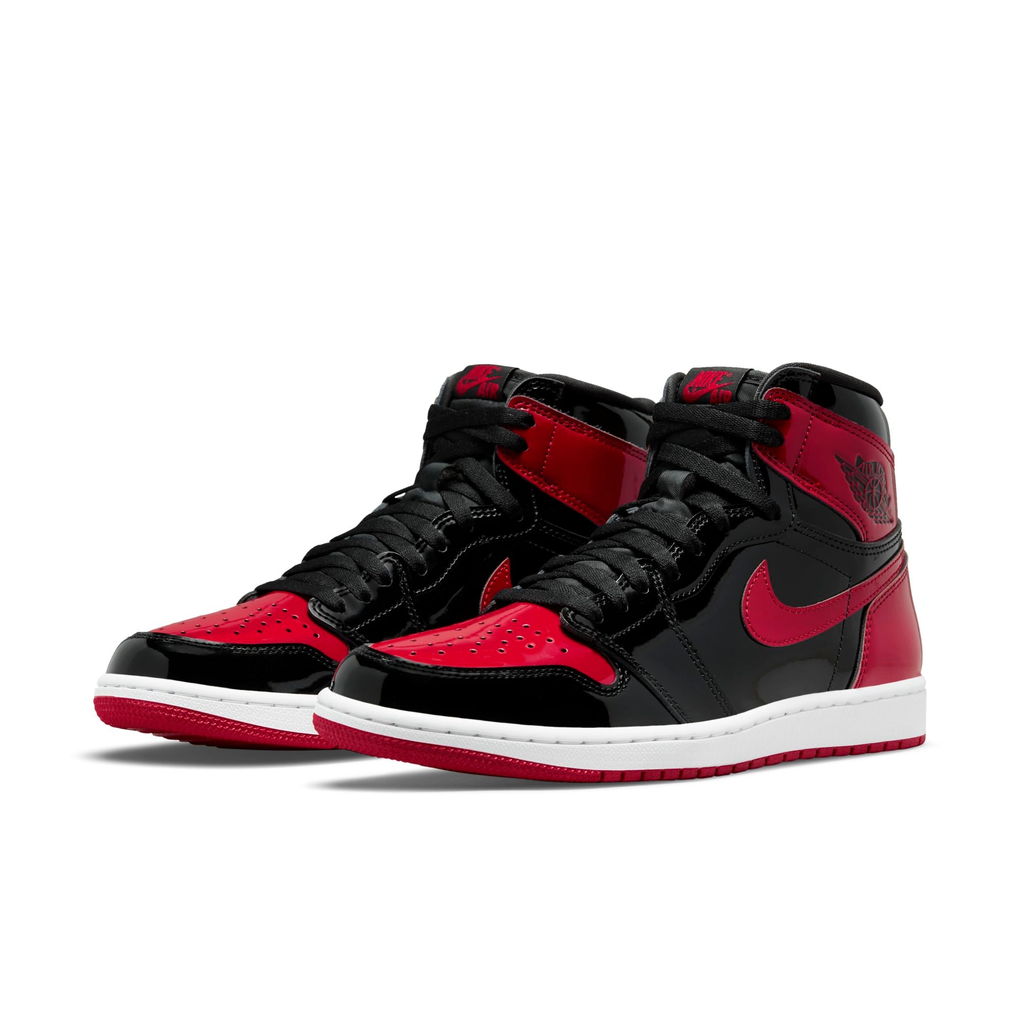 [555088-063] Mens Air Jordan Retro 1 High OG "Bred Patent"