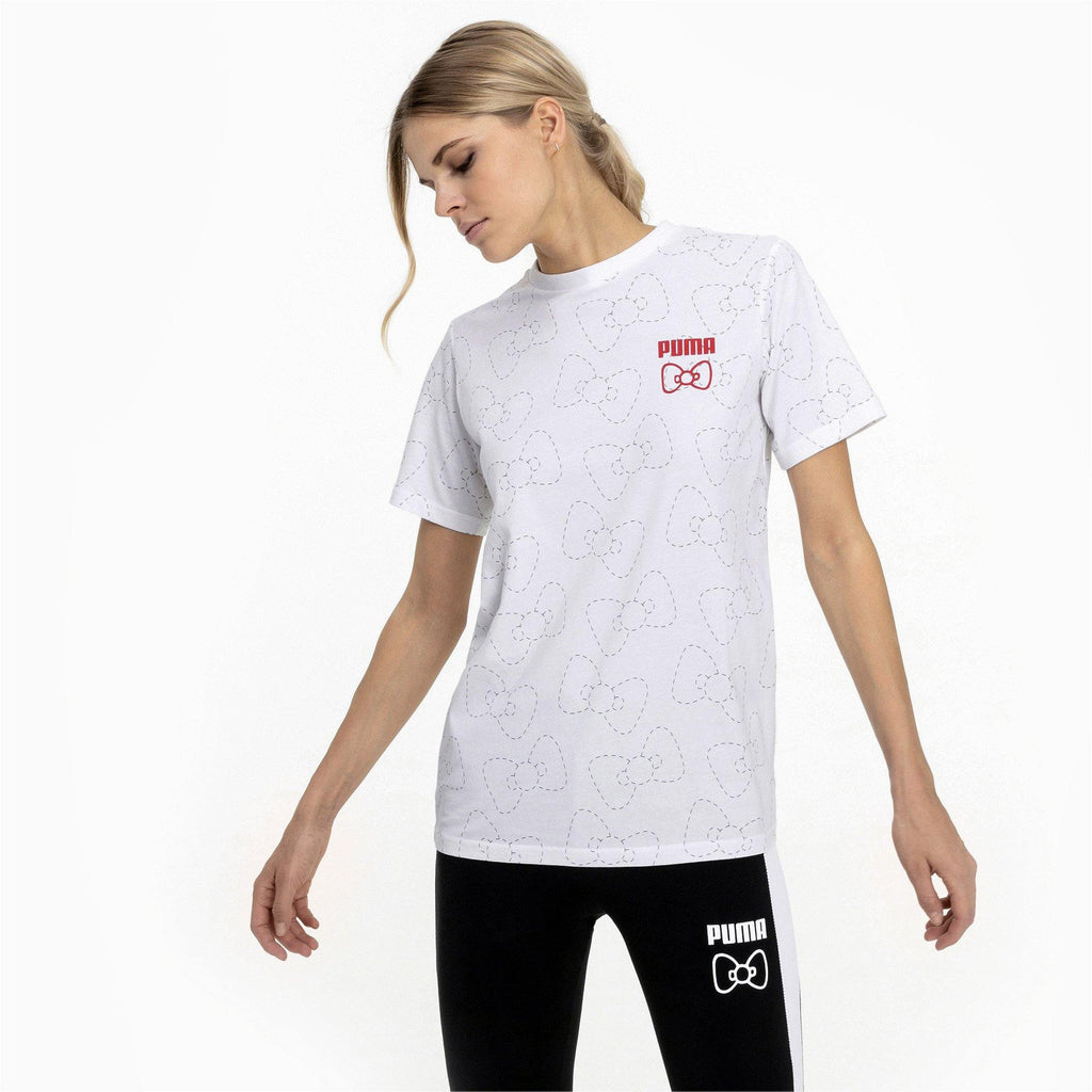 [597236-02] Womens Puma x Hello Kitty AOP Tee - sneakAR