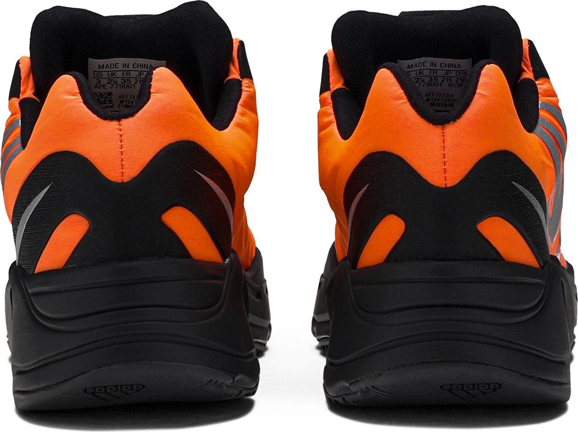 [FX3354] Kids Adidas YEEZY BOOST 700 MNVN 'ORANGE'