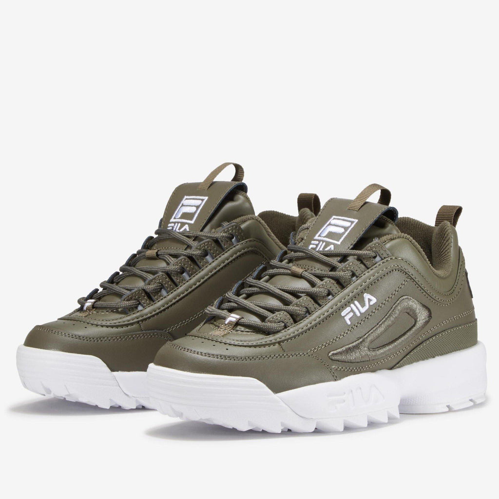 [5FM00694-320] Womens Fila Disruptor II 3D Embroidery - sneakAR