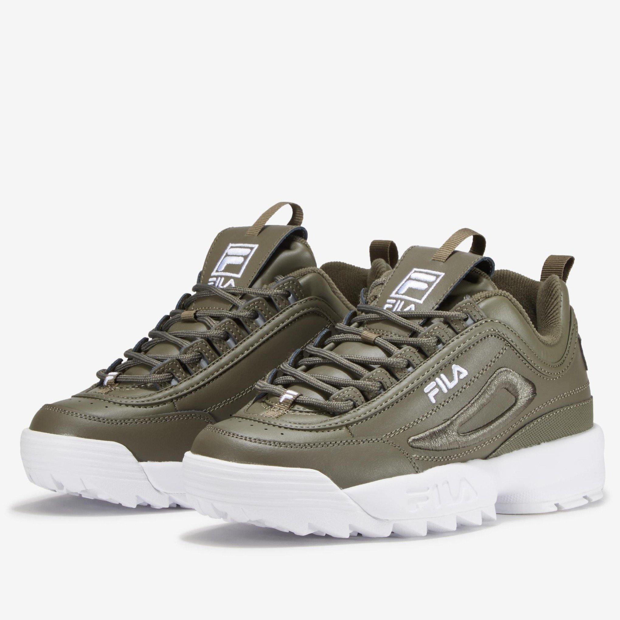 [5FM00694-320] Womens Fila Disruptor II 3D Embroidery - sneakAR