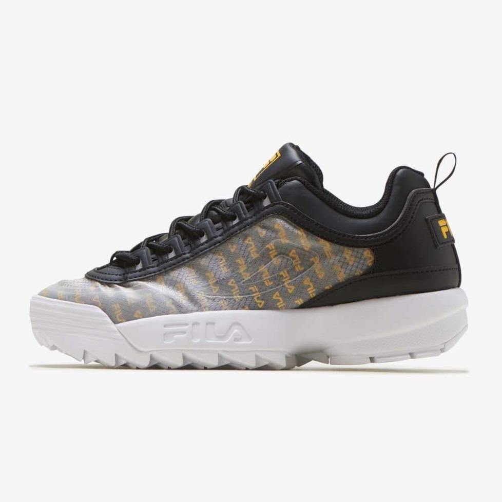 [5FM00698-016] Womens Fila Disruptor II Clear Logos - sneakAR
