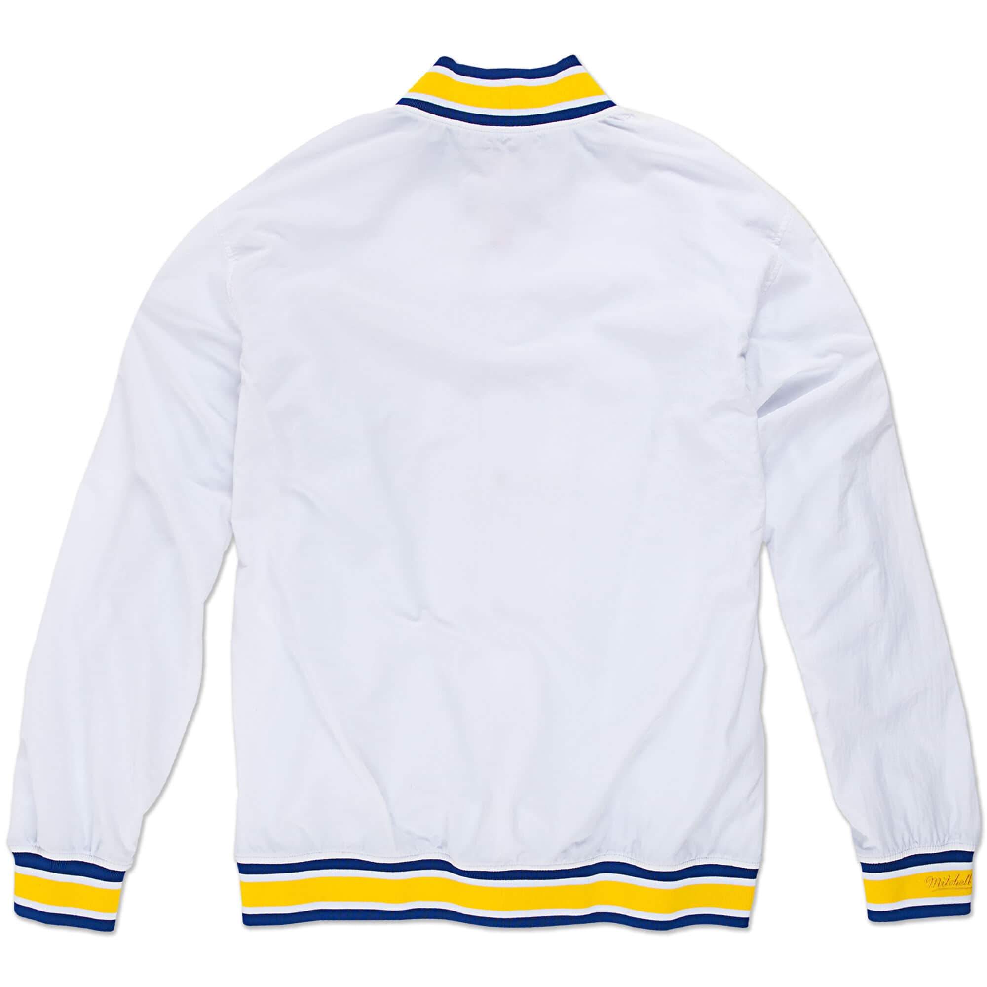 [6056S3A9D96GSW] Mens Mitchell & Ness NBA 1996-97 Authentic Home Warm Up Jacket Golden State Warriors