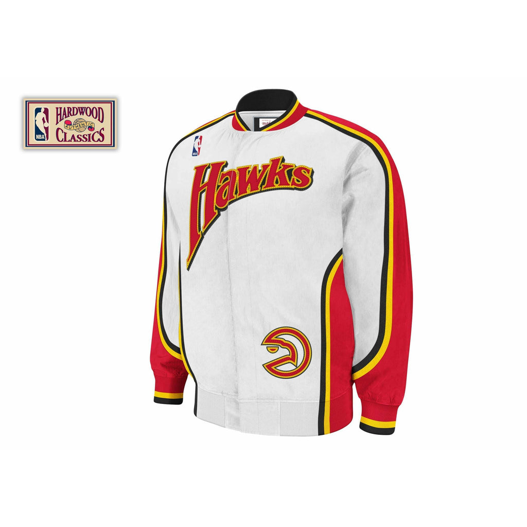 [6056H305792AHA] Mens Mitchell & Ness NBA 1992-93 Authentic Warm Up Jacket Atlanta Hawks