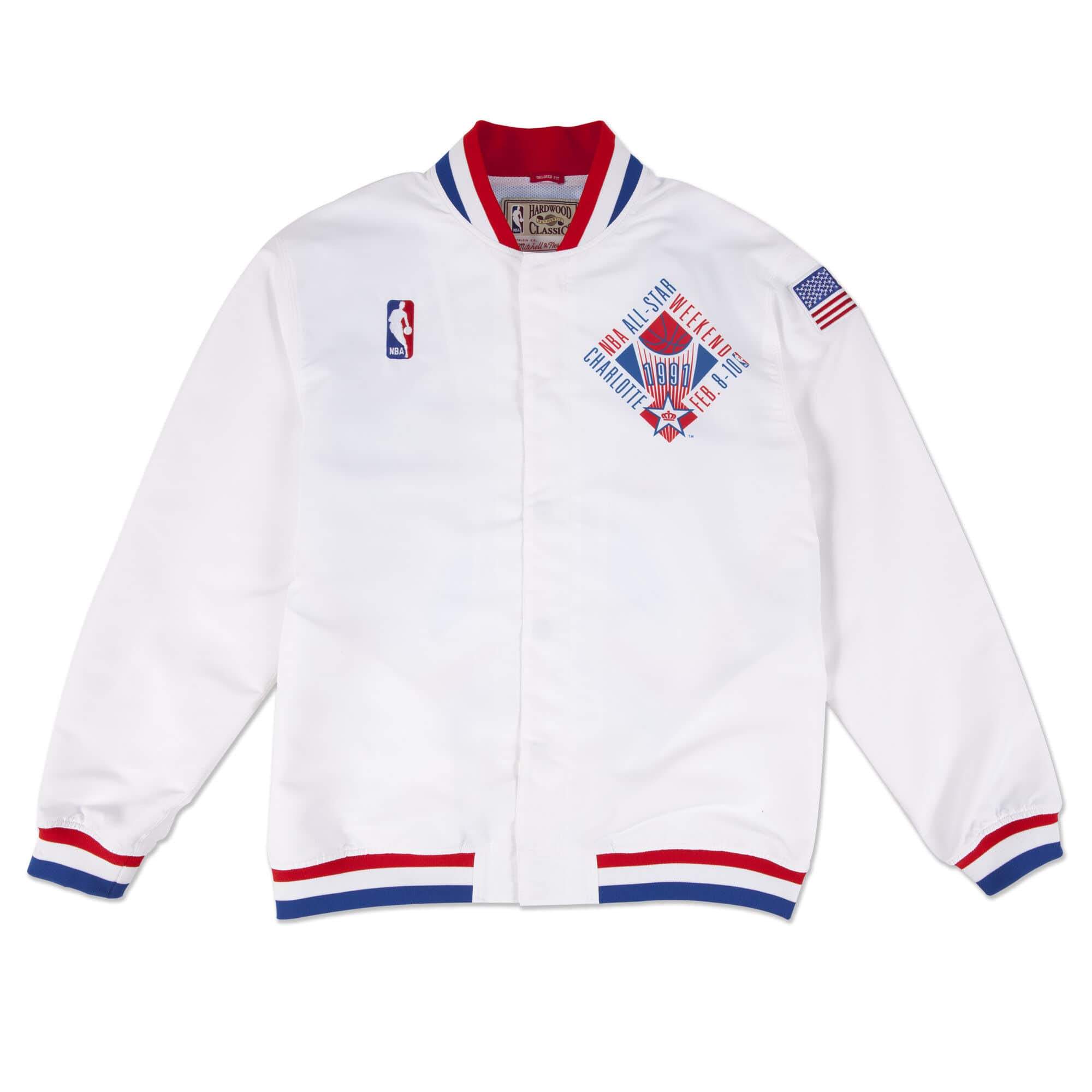 [6056SASED91AE2] Mens Mitchell & Ness NBA 1991 Authentic Warm Up Jacket NBA All-Star