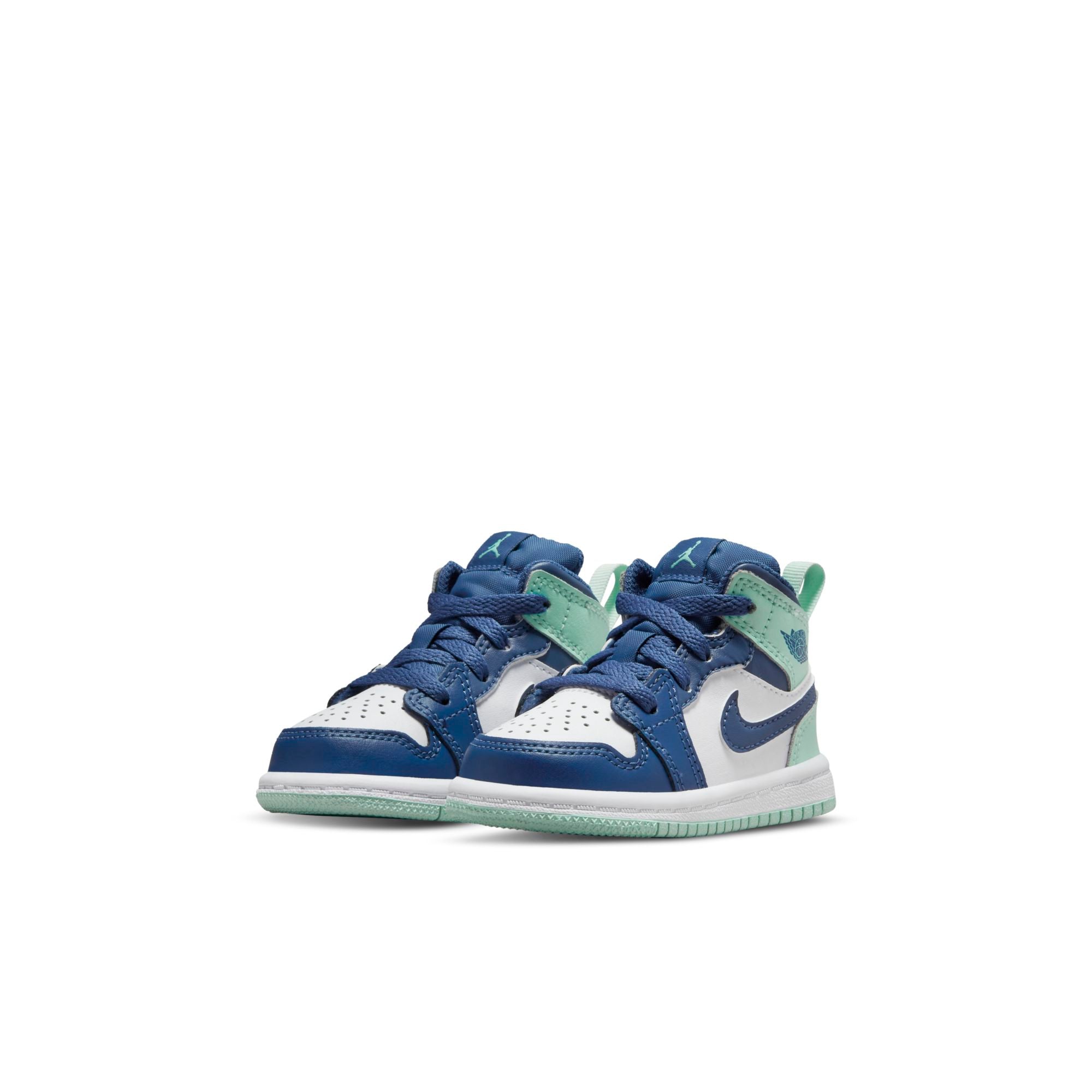 [640735-413] Toddlers Air Jordan Retro 1 Mid (TD) 'Mystic Navy Mint Foam'