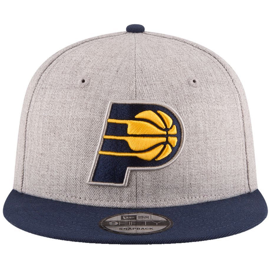 [70353711] Mens New Era NBA 950 2-Tone Heather Gray Snapback Cap Indiana Pacers