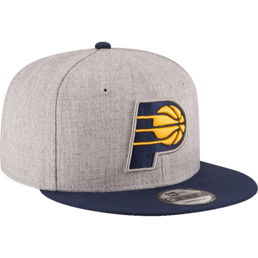 [70353711] Mens New Era NBA 950 2-Tone Heather Gray Snapback Cap Indiana Pacers