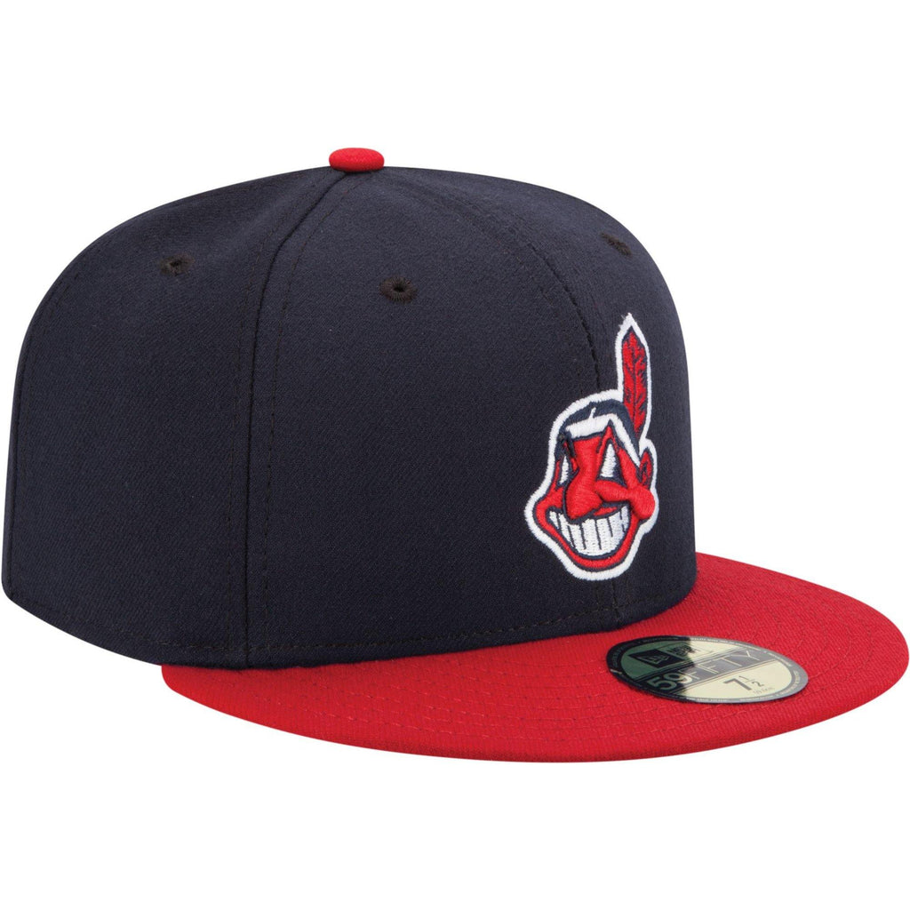 [70360926] Mens New Era MLB Authentic Collection 59Fifty Fitted Cleveland Indians 2017 Home - sneakAR