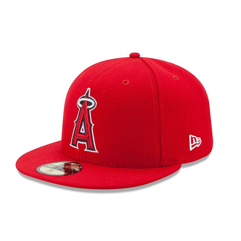 [70360995] Mens New Era MLB Authentic Collection On Field 59FIFTY Fitted Cap Los Angeles Angels