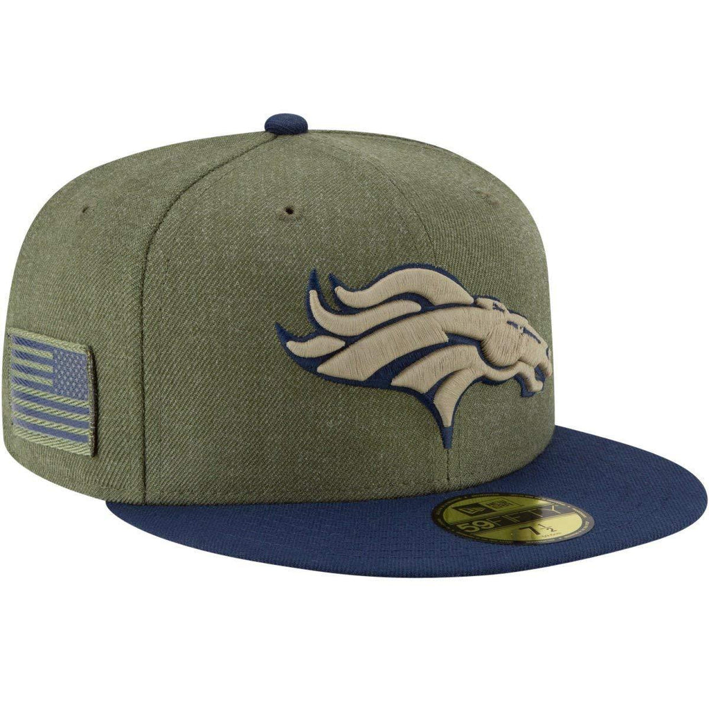 [11784301] Mens New Era NFL '18 Sideline Salute Service 59Fifty Fitted Broncos - sneakAR