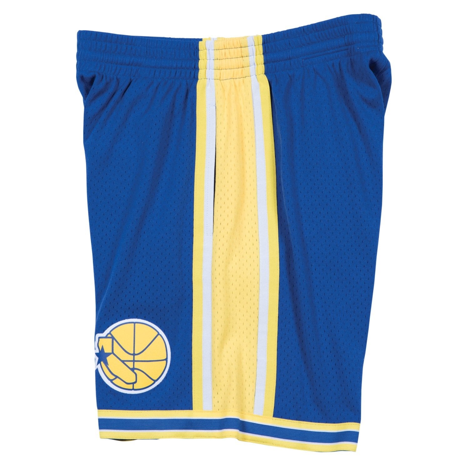 [SMSHGS18230-GSWROYA95] Mens Mitchell & Ness NBA Swingman Road Shorts GS Warriors 95-96