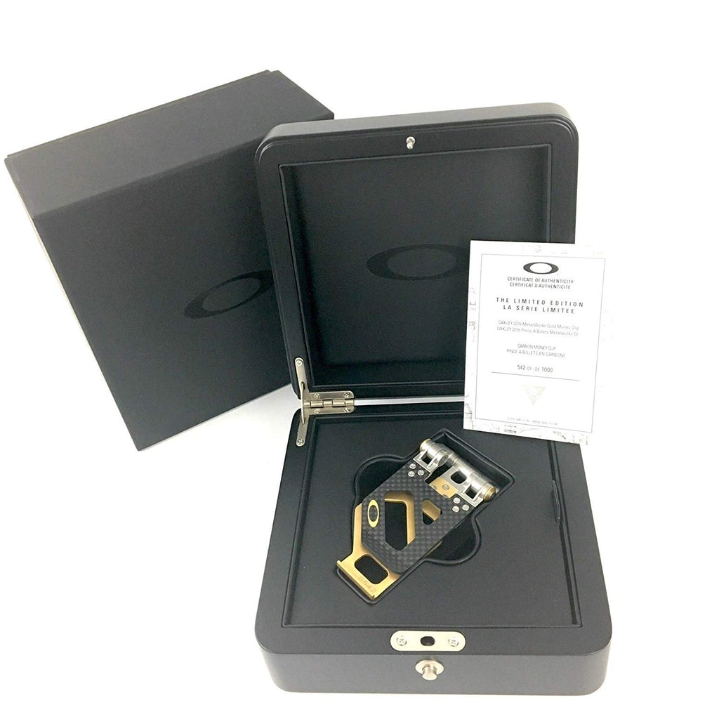 [99459ORT-503] Metalworks Carbon Fiber Stainless Steel Gold Money Clip