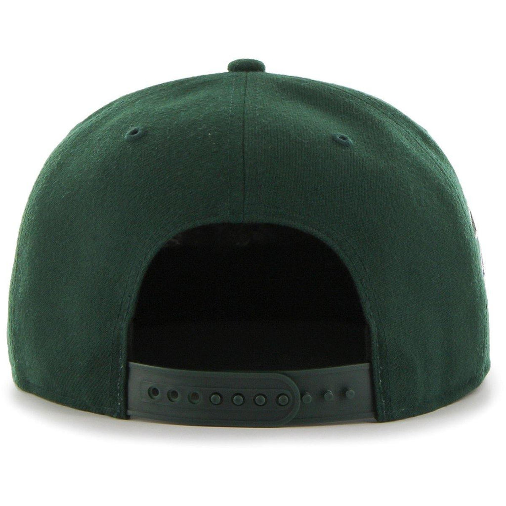 Mens 47 Brand Oakland Athletics Captain Snapback - Green - sneakAR