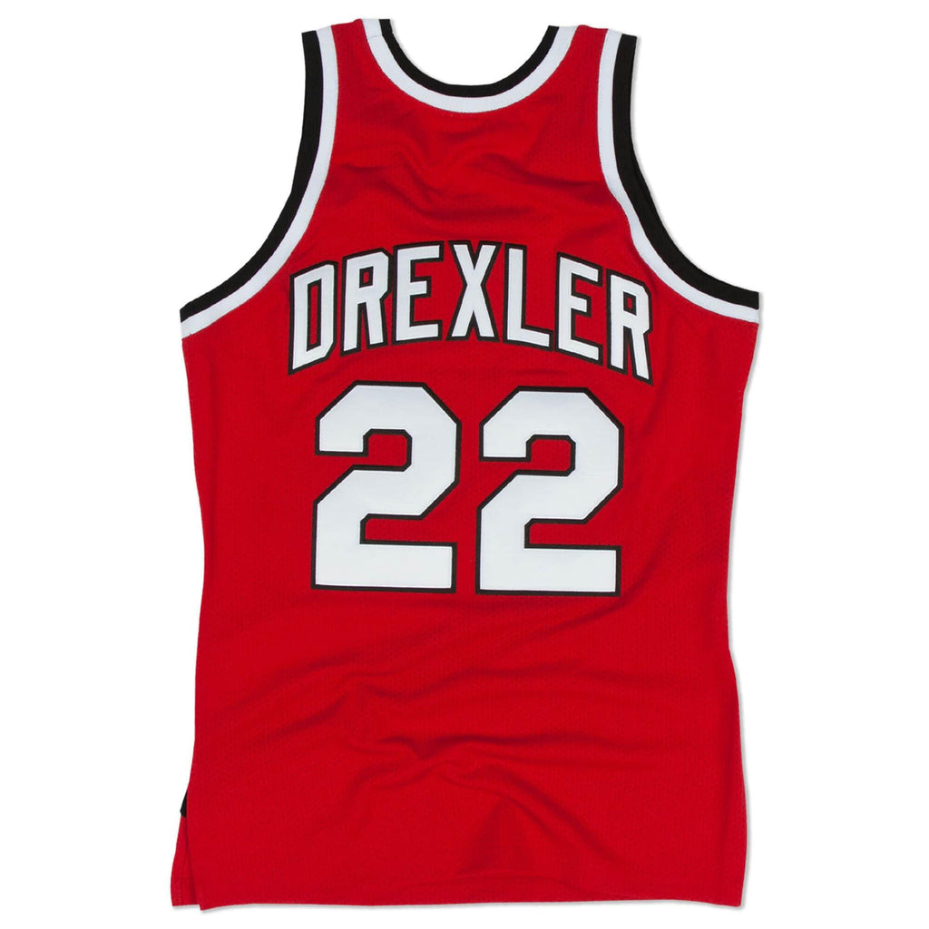 Mens Mitchell & Ness NBA Authentic Jersey 1983 Trail Blazers Clyde Drexler #22 - sneakAR