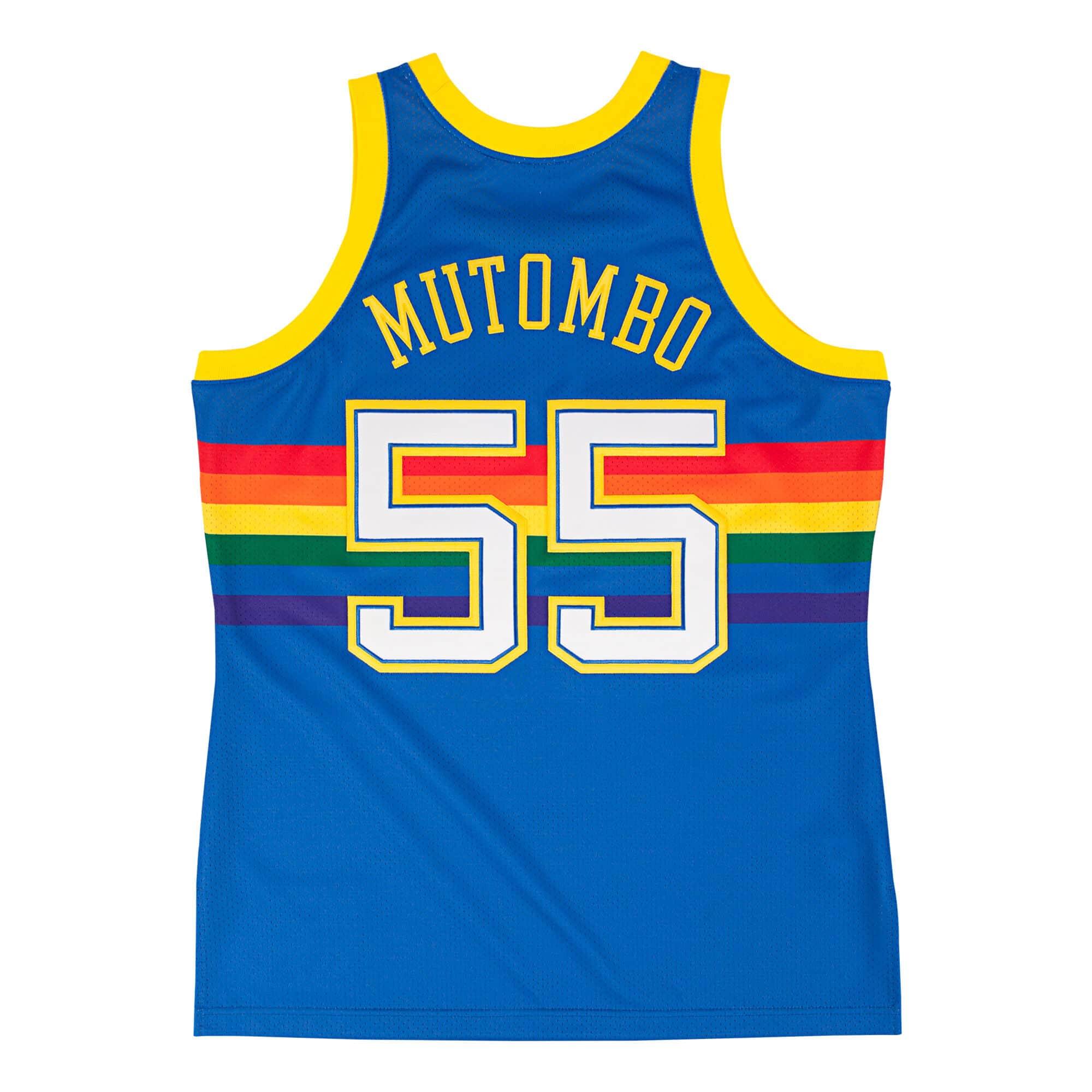 Mens Mitchell & Ness NBA Dikembe Mutombo 1991-92 Authentic Jersey Denver Nuggets - sneakAR