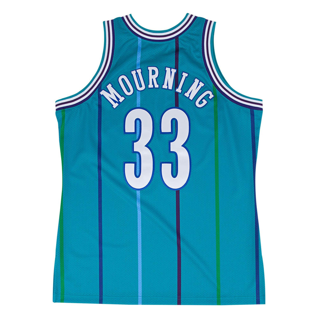 Mens Mitchell & Ness NBA Alonzo Mourning 1992 Authentic Jersey Charlotte Hornets - sneakAR