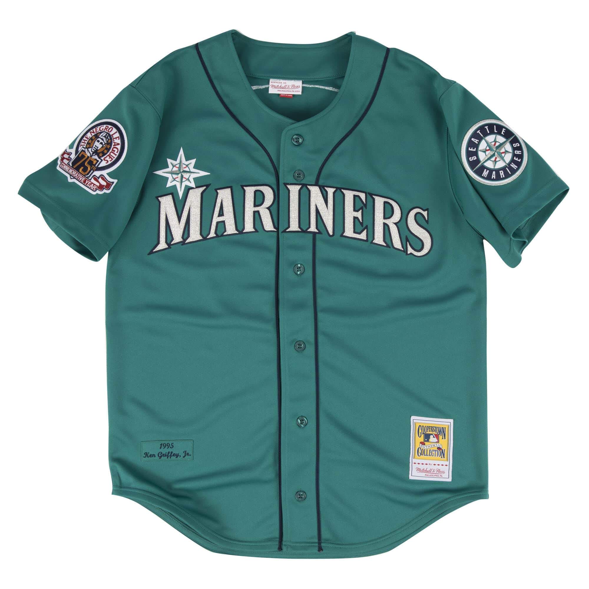[72294A495KGRI2] Mens Mitchell & Ness MLB Ken Griffey Jr. 1995 Authentic Jersey Seattle Mariners