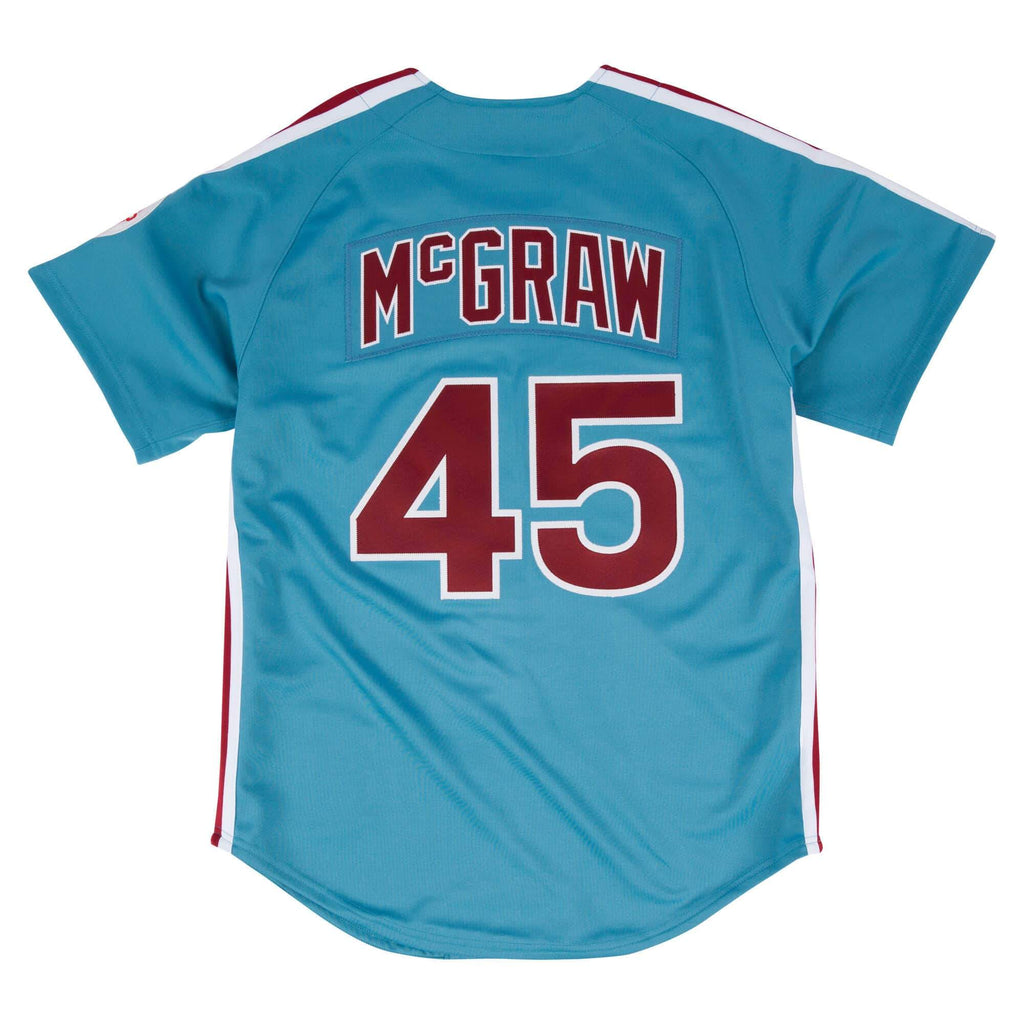 [72294AF83TMCG1] Mens Mitchell & Ness MLB Tug McGraw 1983 Authentic Jersey Philadelphia Phillies