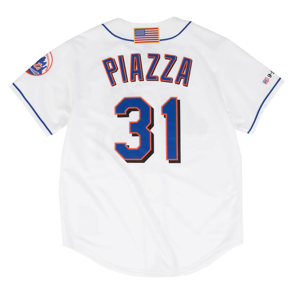 [722941701MPIA2] Mens Mitchell & Ness MLB Authentic Jersey New York Mets Mike Piazza 2001 - sneakAR
