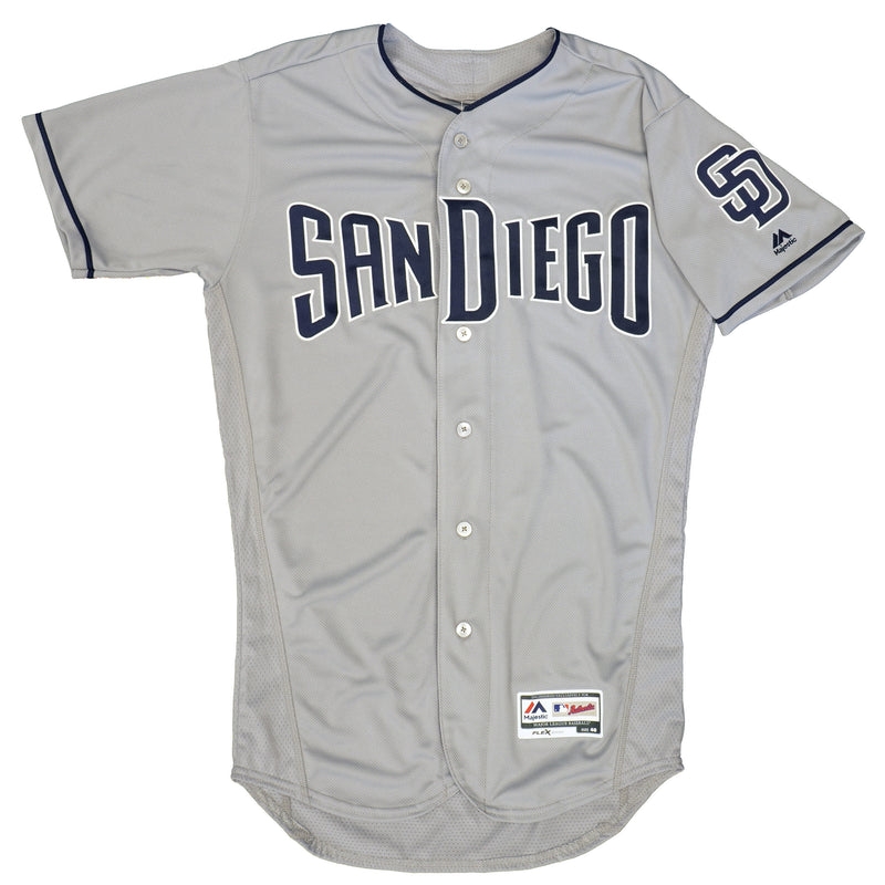 Mens MLB San Diego Padres Authentic On Field Flex Base Jersey - Road Gray