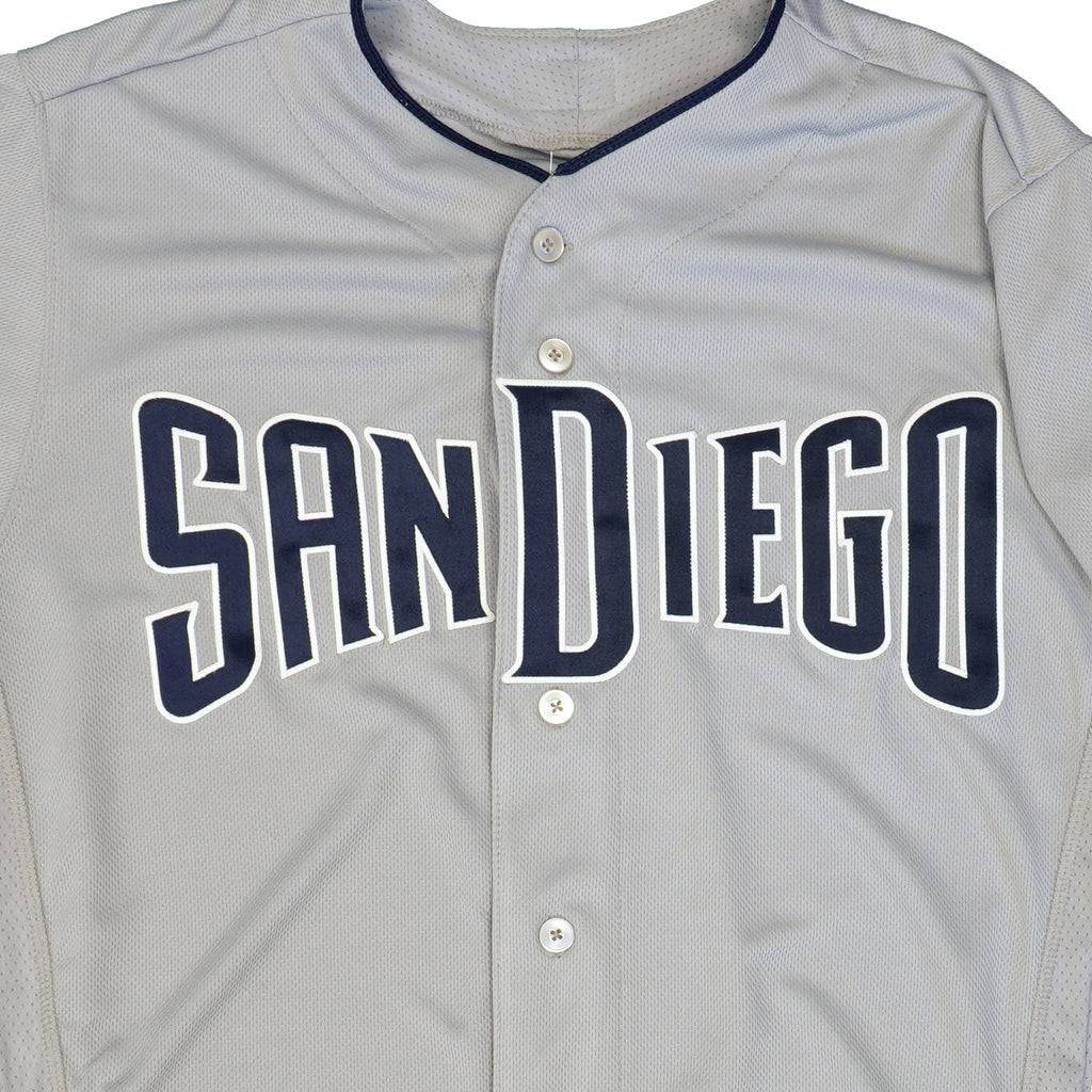 Mens MLB San Diego Padres Authentic On Field Flex Base Jersey - Road Gray