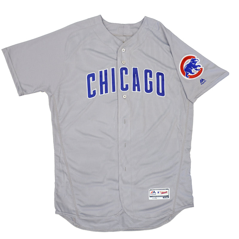 Mens MLB Chicago Cubs Authentic On Field Flex Base Jersey - Road Gray