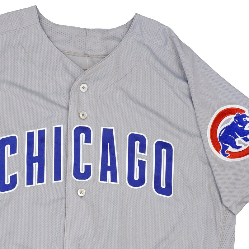 Mens MLB Chicago Cubs Authentic On Field Flex Base Jersey - Road Gray