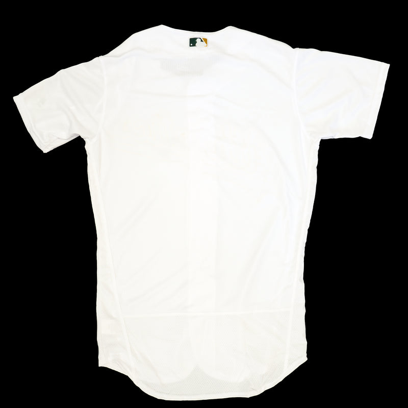 Mens MLB Oakland Athletics Authentic On Field Flex Base Jersey - Home White
