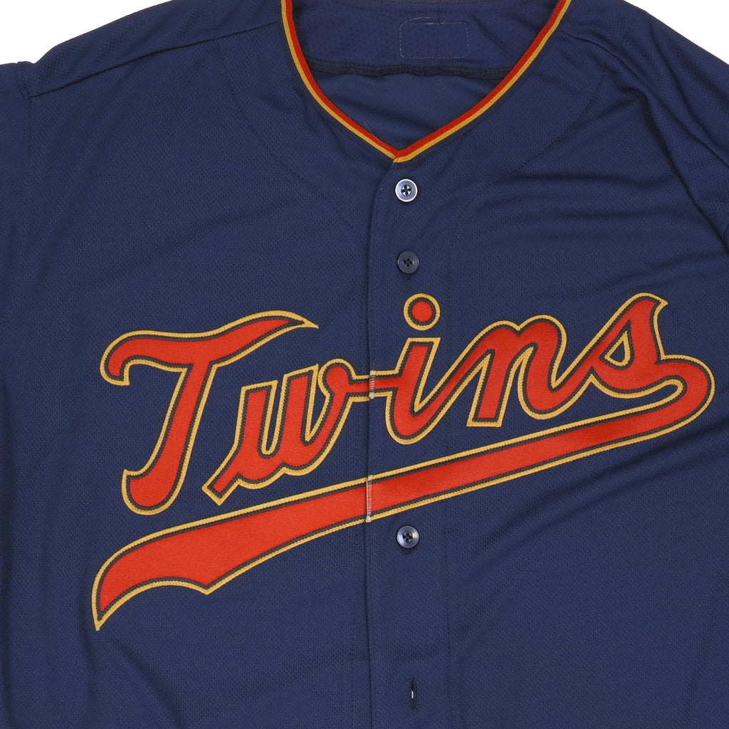 Mens MLB Minnesota Twins Authentic On Field Flex Base Jersey - Navy Alternate