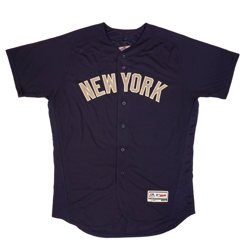 Mens MLB New York Yankees Authentic On Field Flex Base Jersey - Navy Wordmark