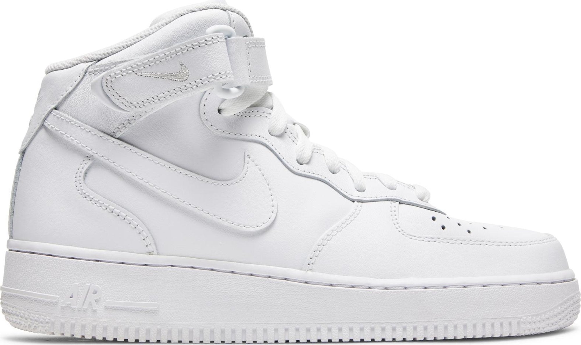 [DD9625-100] Womens Nike Air Force 1 Mid 'Triple White' (W)