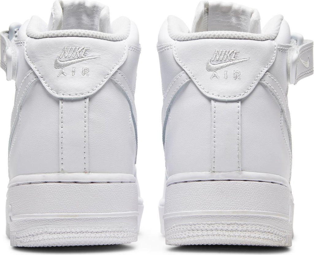 [DD9625-100] Womens Nike Air Force 1 Mid 'Triple White' (W)