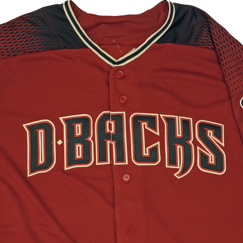 Mens MLB Arizona Diamondbacks Authentic On Field Flex Base Jersey - Red Alt