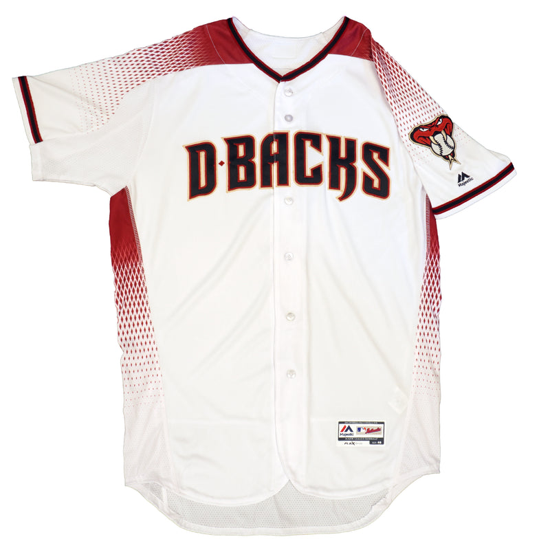 Mens MLB Arizona Diamondbacks Authentic On Field Flex Base Jersey - Home White