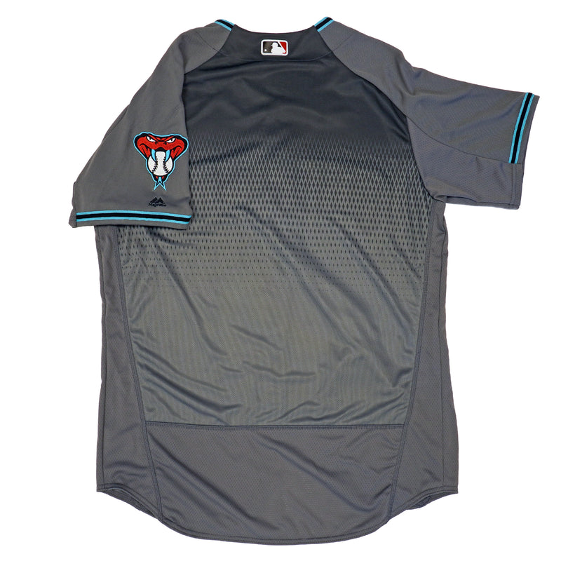 Mens MLB Arizona Diamondbacks Authentic On Field Flex Base Jersey - Gray Alt