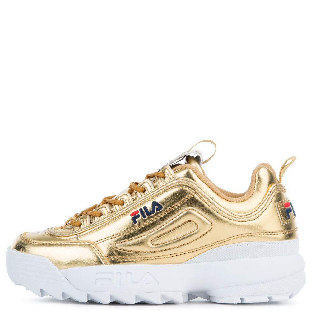 [5FM00040-720] Womens Fila Disruptor II Premium Metallic - sneakAR