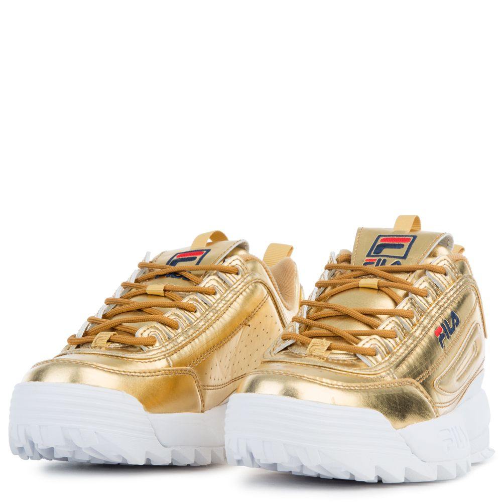 [5FM00040-720] Womens Fila Disruptor II Premium Metallic - sneakAR