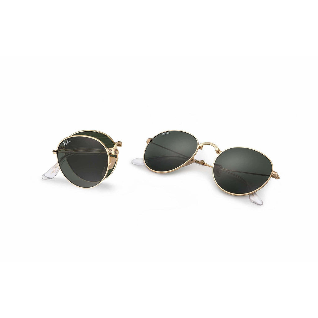 [RB3532-001] Mens Ray-Ban Round Metal Folding Sunglasses - sneakAR