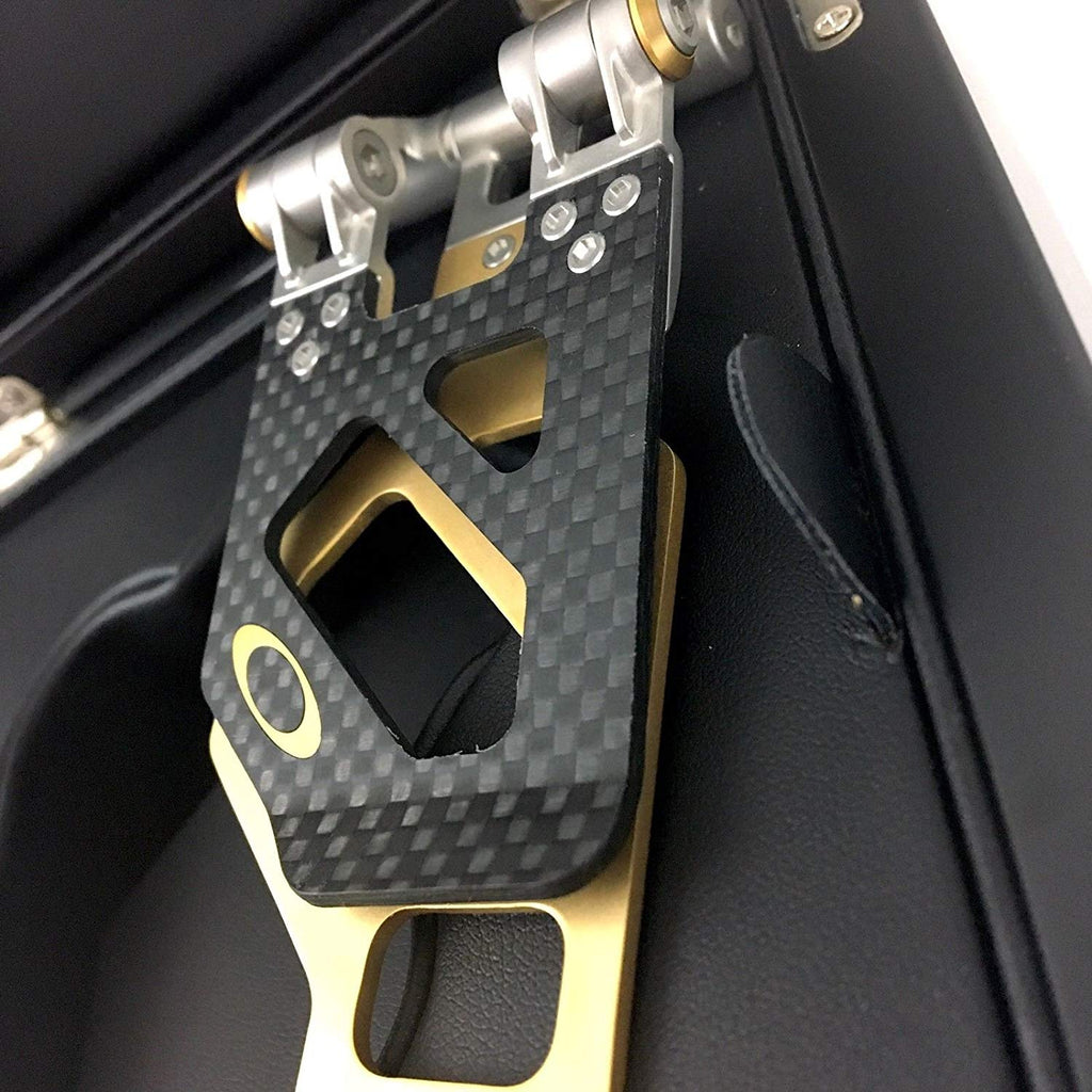 [99459ORT-503] Metalworks Carbon Fiber Stainless Steel Gold Money Clip