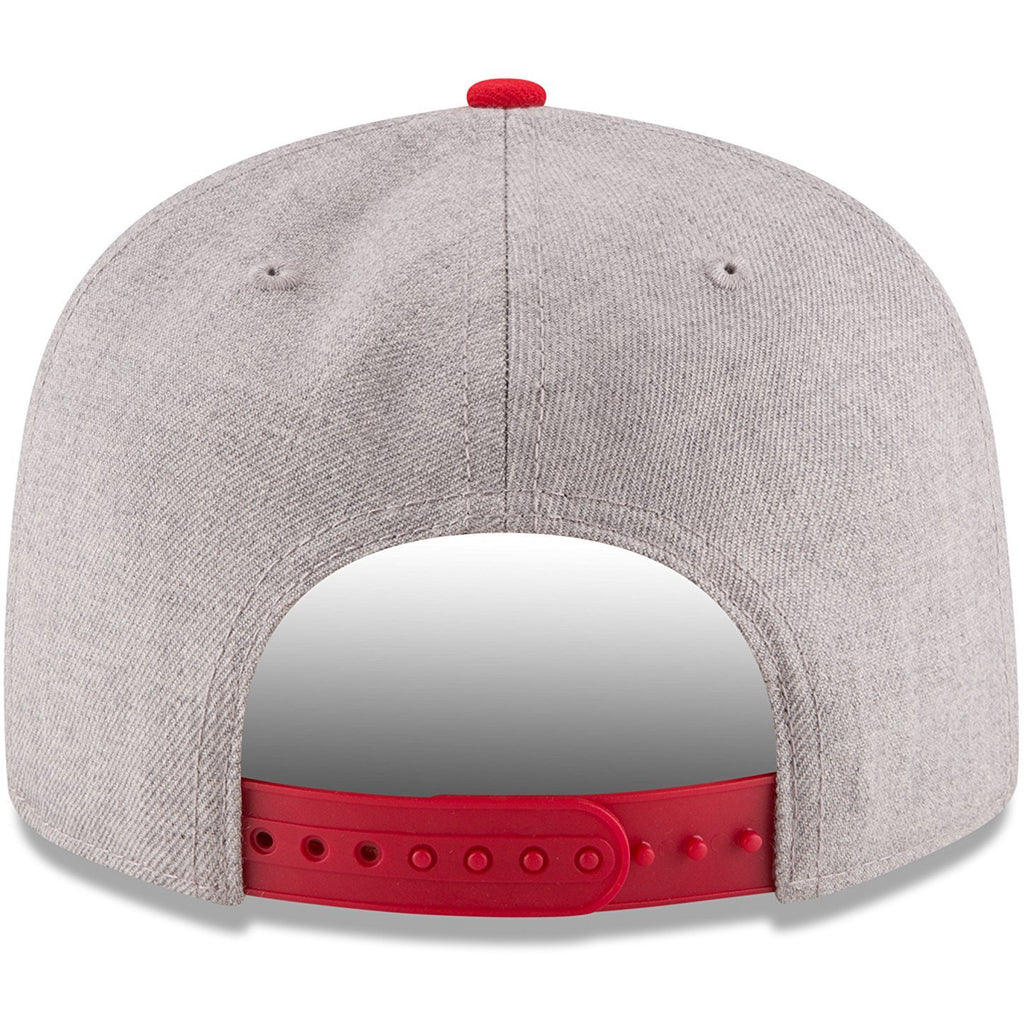 [70353525] Mens New Era NBA 950 2-Tone Heather Gray Snapback Cap Atlanta Hawks
