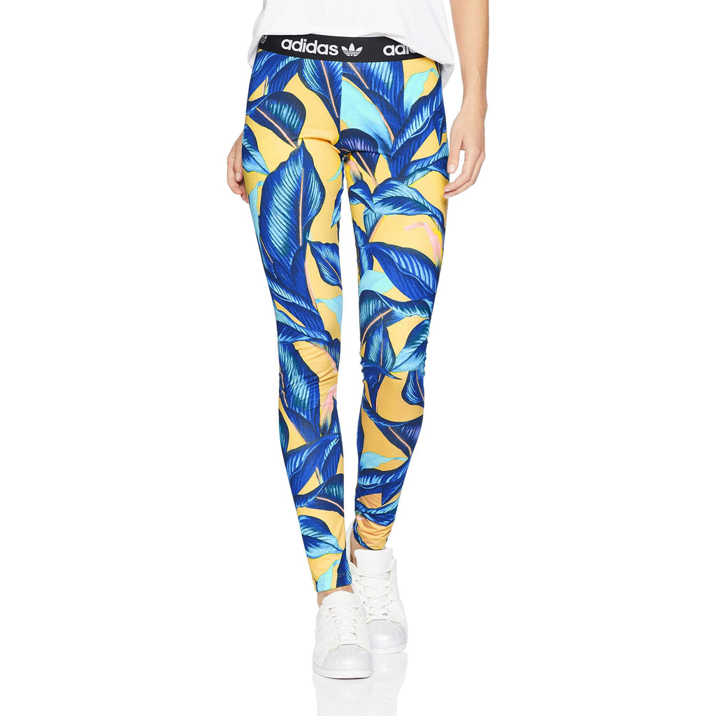 [DH3056] Womens Adidas Originals x The Farm Big Leaf Leggings